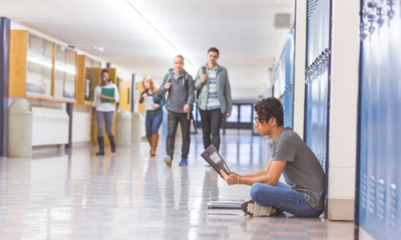 Student at school